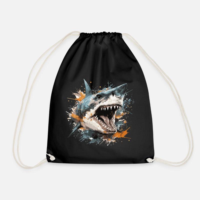 Sharkhead - Turnbeutel - Schwarz