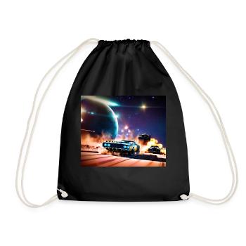 Mad and Furious #4 - Drawstring Bag - black - Front
