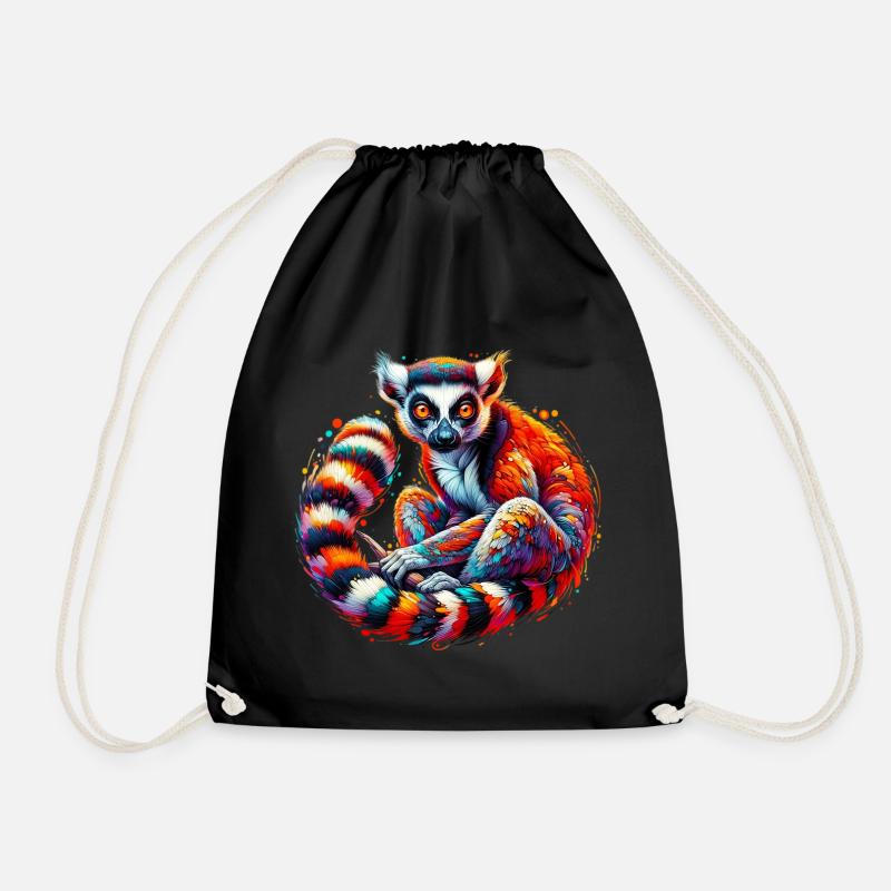 Lémurien - Sac de sport léger - noir