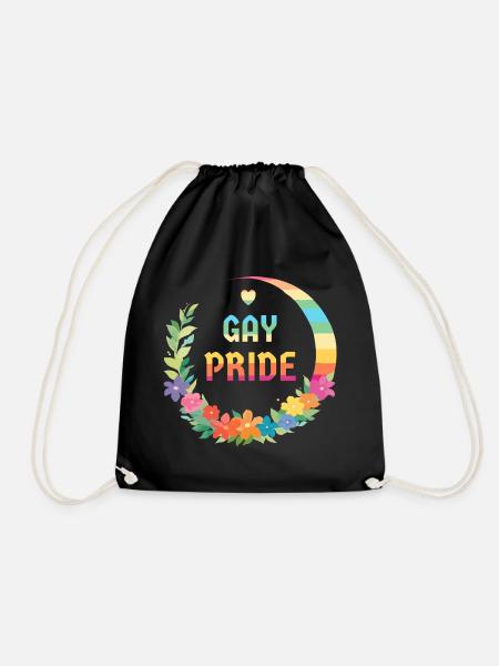 LGBTQIA+ Schwule und Lesben - Turnbeutel - Schwarz