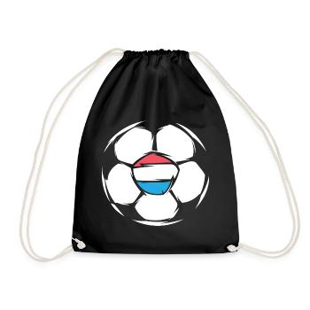 Icône de ballon d’illustration de football de l’équipe des Pays-Bas - Sac de sport léger - noir - Devant