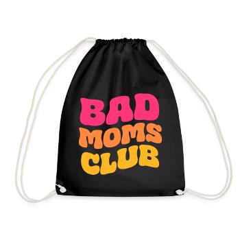 Bad Moms Club - Drawstring Bag - black - Front