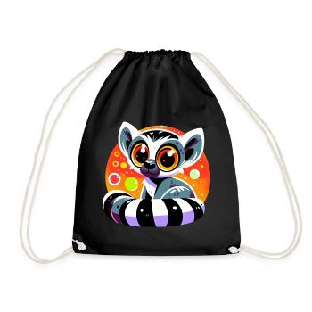 Lémurien - Sac de sport léger - noir - Devant