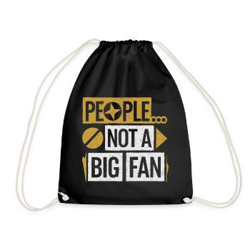Humorously distanced - Drawstring Bag - black - Front