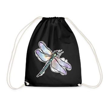 Libelle - Turnbeutel - Schwarz - Vorne
