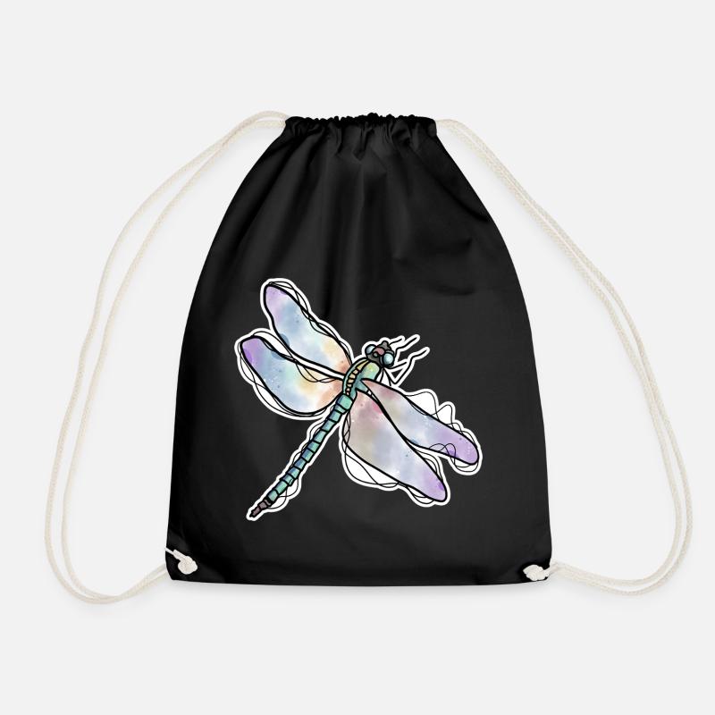 Libelle - Turnbeutel - Schwarz
