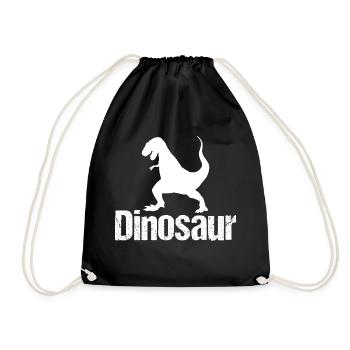 Dinosaure - T-Rex - Tyrannosaure - Sac de sport léger - noir - Devant