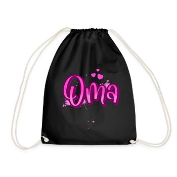 granny - Drawstring Bag - black - Front