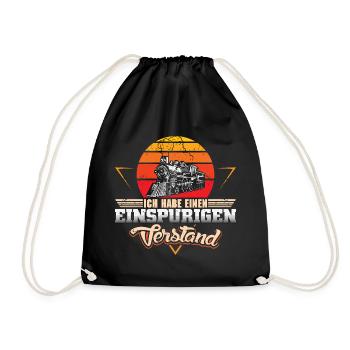Model Railway Model Railway - Drawstring Bag - black - Front