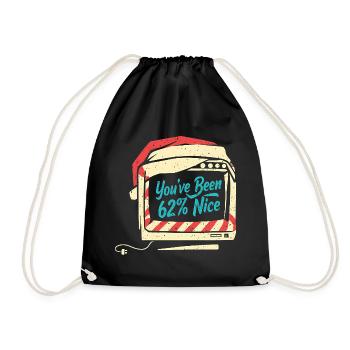 Tech Père Noël IA Humour Sarcastique Cadeau - Sac de sport léger - noir - Devant