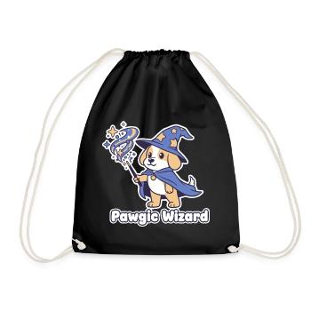 Pawagic Wizard Chien Magique - Sac de sport léger - noir - Devant