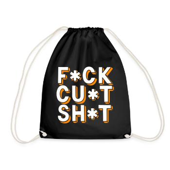 Gros mots censurés - Sac de sport léger - noir - Devant