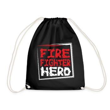 POMPIER-HÉROS - Sac de sport léger - noir - Devant