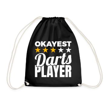 Joueur moyen de fléchettes - Sac de sport léger - noir - Devant