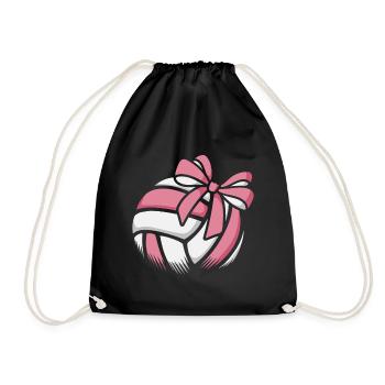 Joueuse de volley-ball de beach-volley féminin - Sac de sport léger - noir - Devant