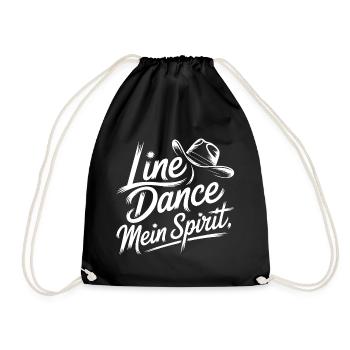 Line Dance My Spirit - Drawstring Bag - black - Front