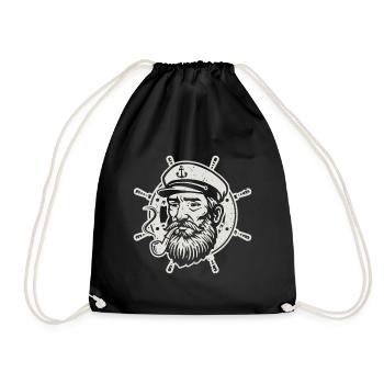 Capitaine Gouvernail Batelier Marin Marin - Sac de sport léger - noir - Devant