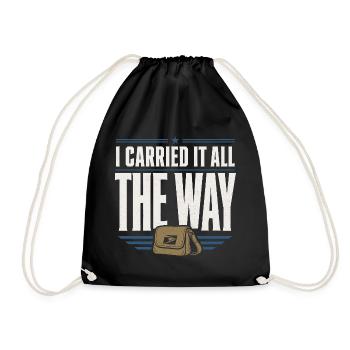 Retired Postman Retired Postman - Drawstring Bag - black - Front
