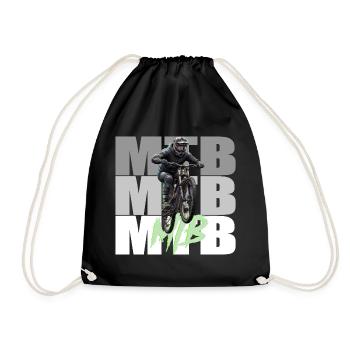 MTB - Drawstring Bag - black - Front