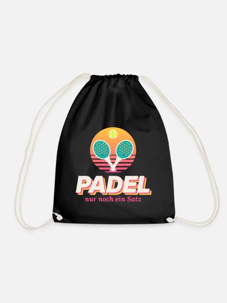 Padel Sunset Rackets Design - Turnbeutel - Schwarz