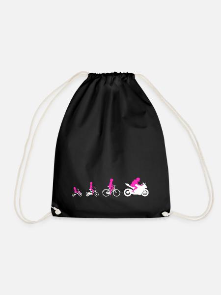 Evolution Supersport Motorcycle Women's Superbike - Drawstring Bag - black