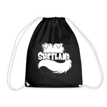 Abbildung Shetland - White - Turnbeutel - Schwarz - Vorne