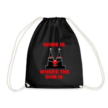 Kölsch Cologne Kölle Dom Carnival Alaaf Sex Home nose - Drawstring Bag - black - Front