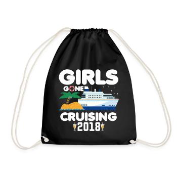 GIRLS GONE CRUISING - Turnbeutel - Schwarz - Vorne