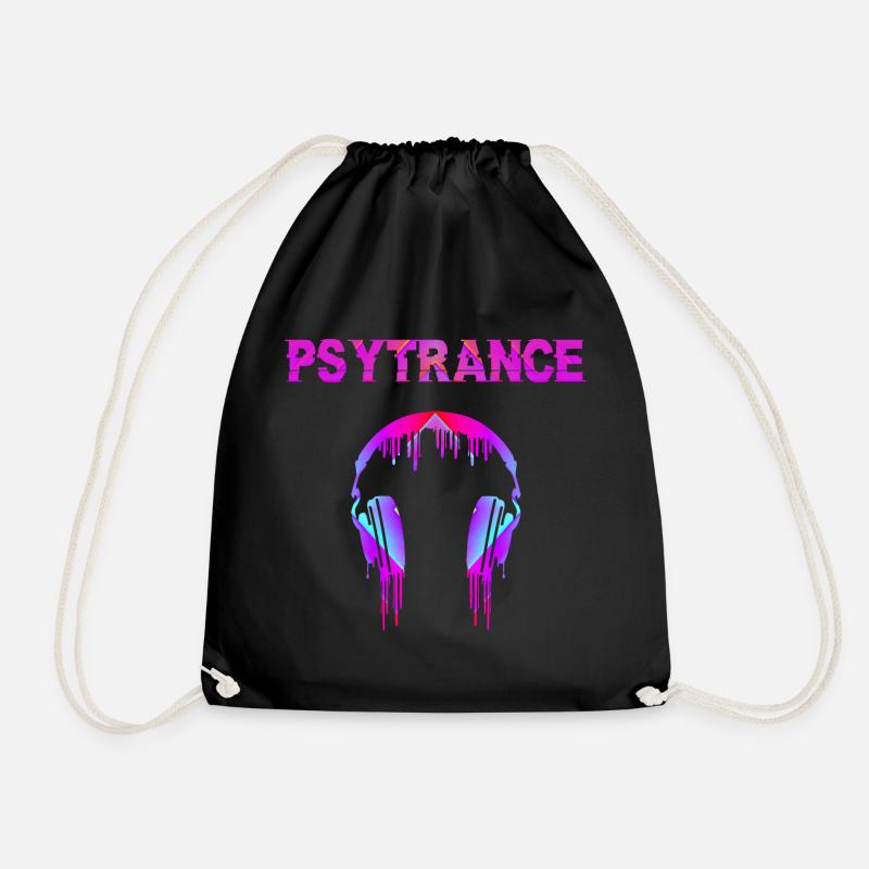 Psytrance Goa Trance - Turnbeutel - Schwarz