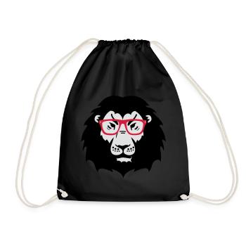verres lion de lion - Sac de sport léger - noir - Devant
