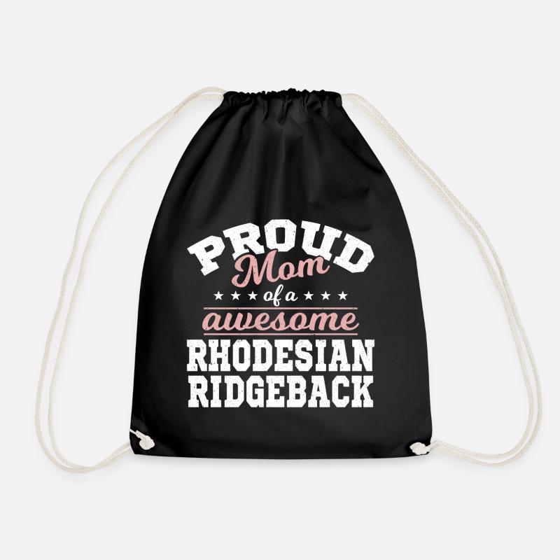 Stolze Rhodesian Ridgeback Mama Shirt - Turnbeutel - Schwarz