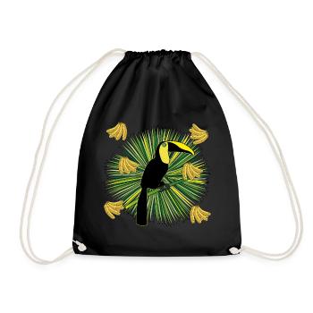 Toucan - Drawstring Bag - black - Front
