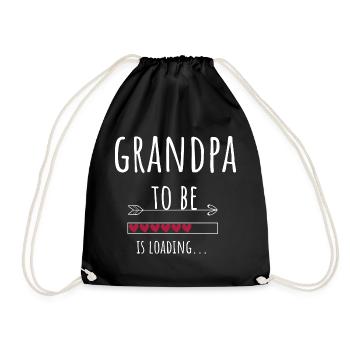 Grand-père sera grand-père Annonce Cadeau enceinte - Sac de sport léger - noir - Devant