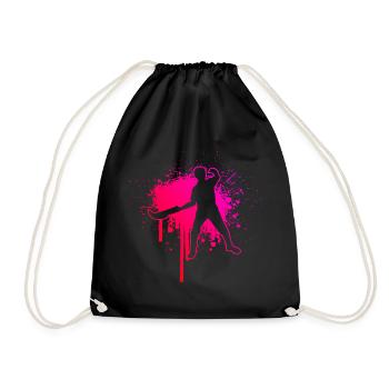 Basque Pelota Women Pelota Jai Alai Pelota vasca - Drawstring Bag - black - Front