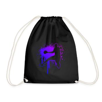 Women's Handball Players Handball Games Men Handball - Drawstring Bag - black - Front