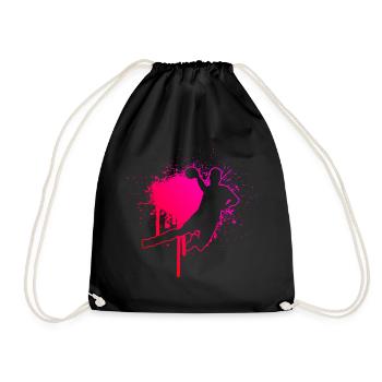 Handball Women's Handball Players Handball Games - Drawstring Bag - black - Front