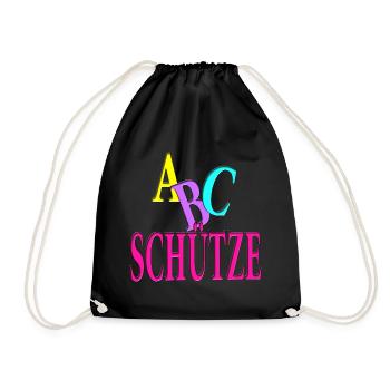 ABC Sagittaire étudiant rose École débutant - Sac de sport léger - noir - Devant