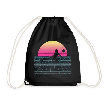 Volley féminin Volleyeur Volleyeur Masculin Volleyeur Volleyeur - Sac de sport léger - noir - Devant