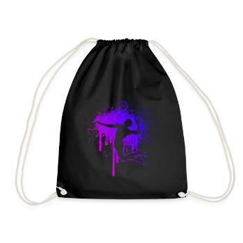 Volleyball Player Volley Beach Volley Volleyball - Drawstring Bag - black - Front