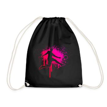 Men's Football Players Women's Football - Drawstring Bag - black - Front