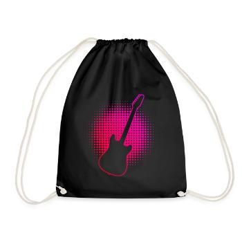Guitariste Guitariste Guitare Hommes - Sac de sport léger - noir - Devant