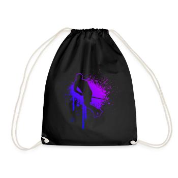 Women's Salibandy Men's Hockey Innebandy Floorball - Drawstring Bag - black - Front