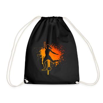 Football Footballeuses Football masculin Jeux de football - Sac de sport léger - noir - Devant