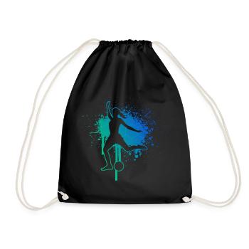 Men's Football Players Football - Drawstring Bag - black - Front