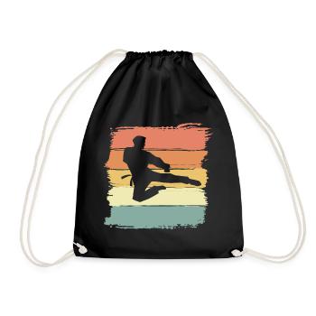 Taekwondo vintage retro Taekwondo Legende - Turnbeutel - Schwarz - Vorne