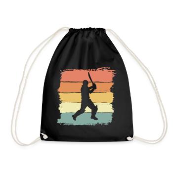 Cricket rétro vintage légende du cricket - Sac de sport léger - noir - Devant