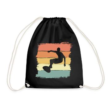 Surfing Retro Vintage Surfen Legende - Turnbeutel - Schwarz - Vorne