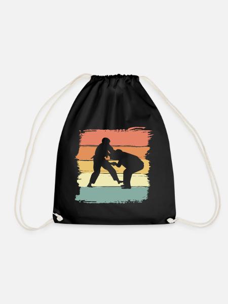 Judo vintage retro Judo Legende - Turnbeutel - Schwarz