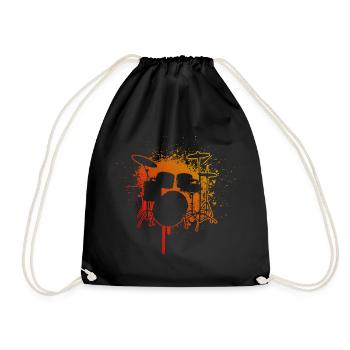Percussionniste Hommes Batteur Batteur - Sac de sport léger - noir - Devant