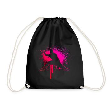 Kungfu Hommes Wushu Kung Fu Arts Martiaux Femmes - Sac de sport léger - noir - Devant